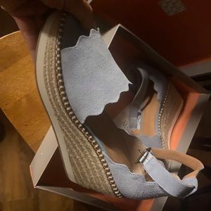 Crown Vintage wedge light blue